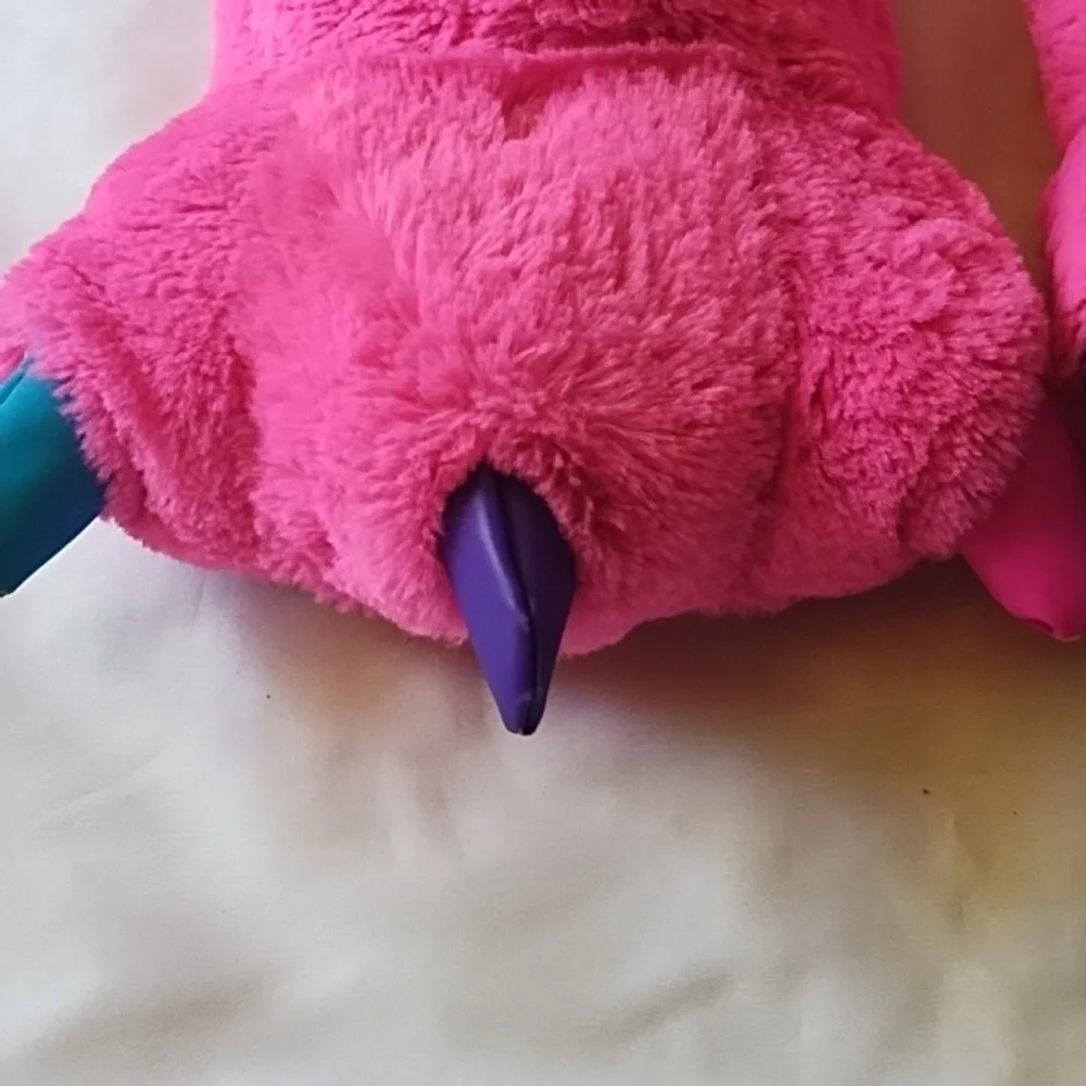 Light Up Pink Fuzzy Slippers